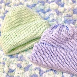 Brand New, Crochet baby beanies.